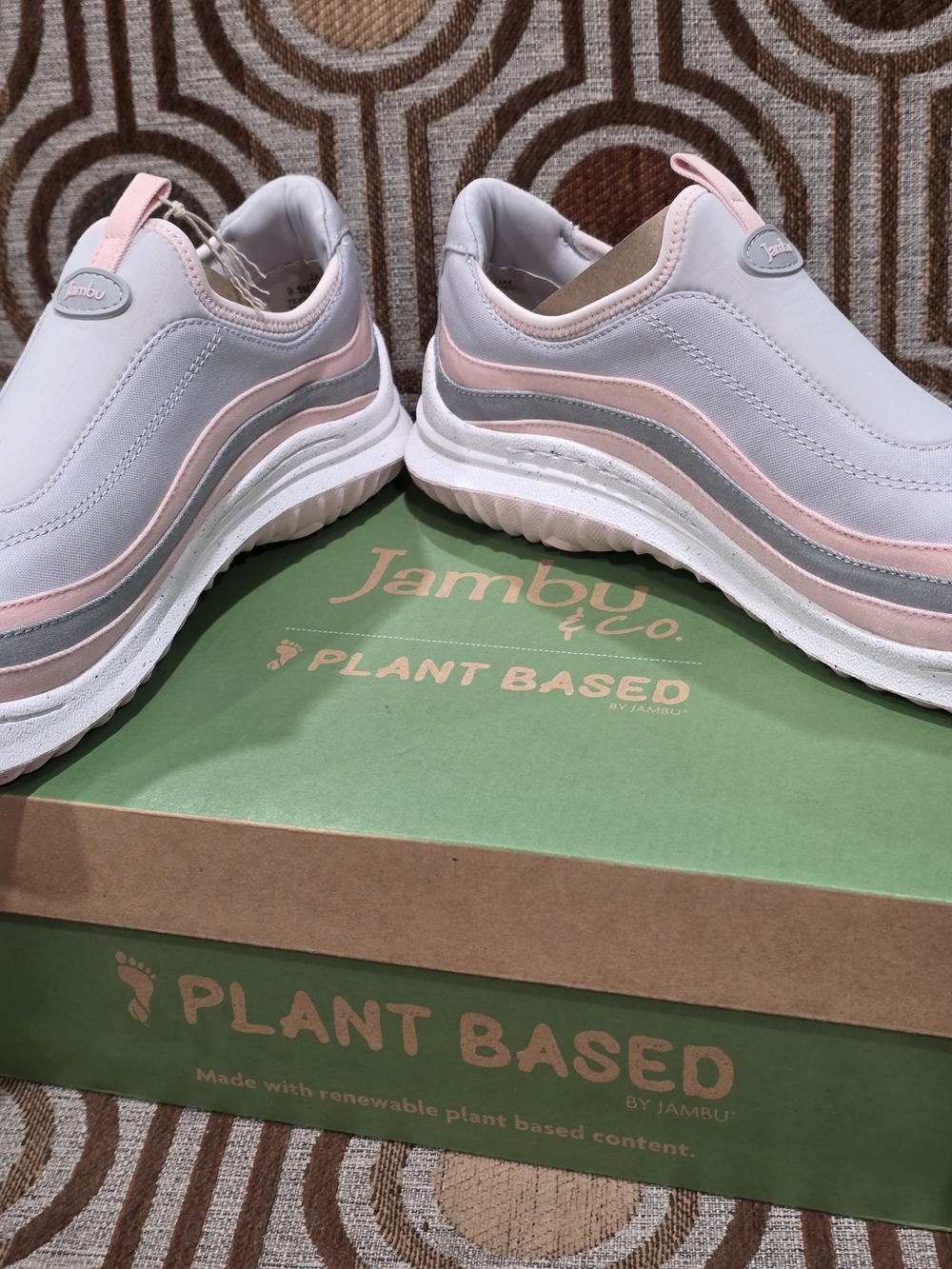 Jambu Hope Plant Based Slip On Sneakers Womens Size 9.5M Grey Pink New - Picture 6 of 7
